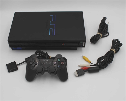 Playstation 2 -  FAT - Black Console - SNR FC5245089 (B Grade) (Used)